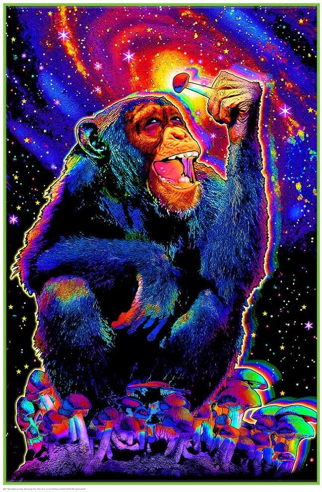 Amazon.com: Studio B Monkey Mushroom - Non-Flocked Blacklight